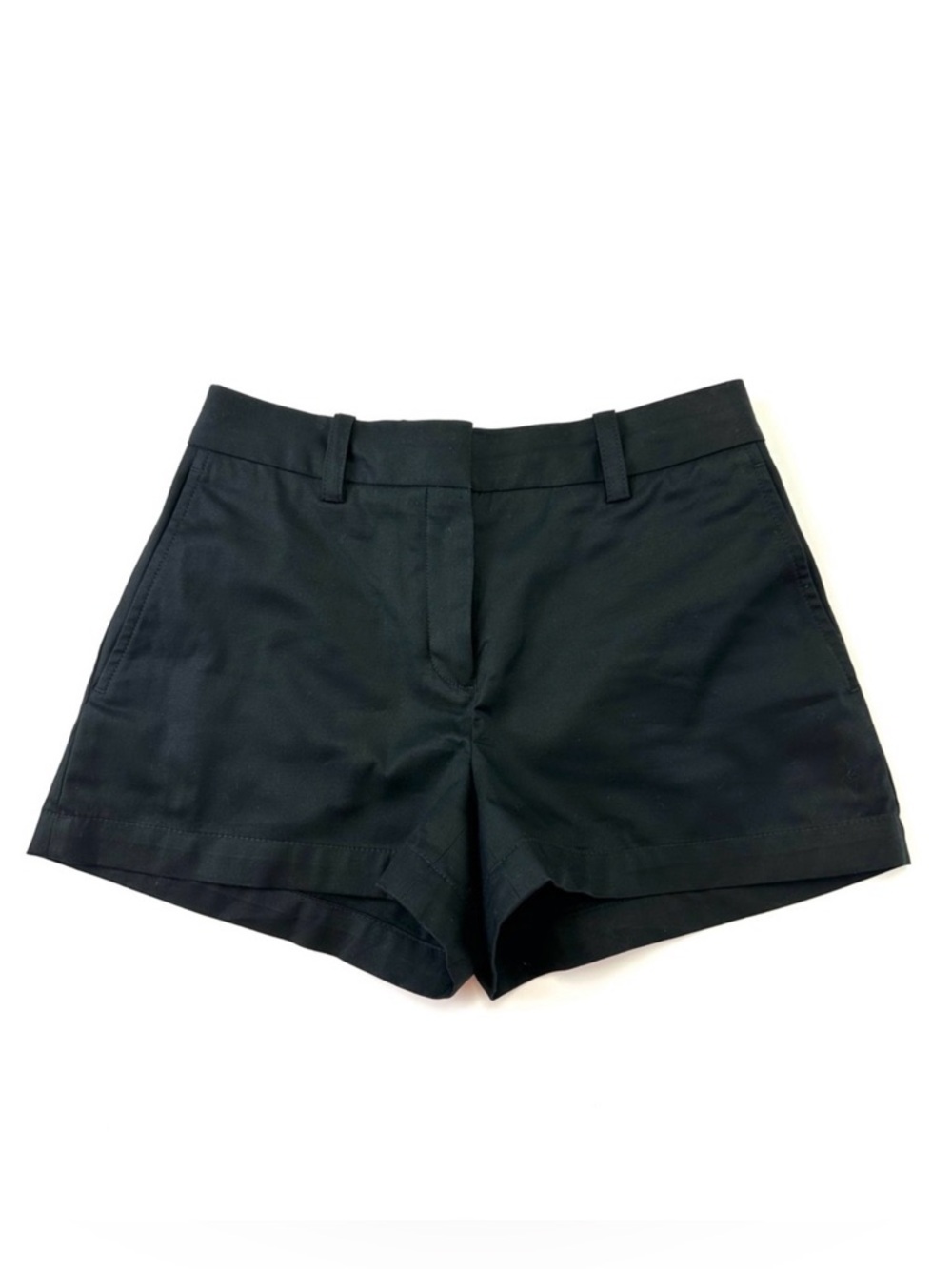Aritzia Babaton Agency cotton shorts Womens Size 0 flat front 3in Inseam black